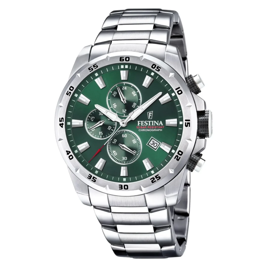 RELOJ CALENDARIO PARA HOMBRE FESTINA CHRONO SPORT F20463/3 - PLATEADO